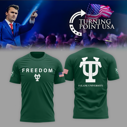Tulane University x Turning Point USA 2025 TShirt | EH31 Moonbestprint