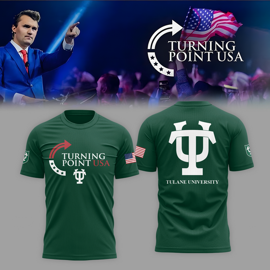 Tulane University x Turning Point USA 2025 TShirt | SS30 Moonbestprint