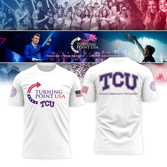 TCU x Turning Point USA 2025 Tshirt | RW56 Moonbestprint