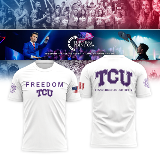 TCU x Turning Point USA 2025 Tshirt | CA80 Moonbestprint
