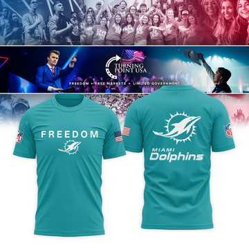 Limited edition Miami Dolphins x TPUSA Moonbestprint
