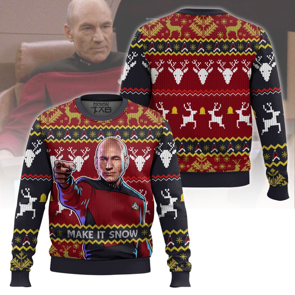 Captain Picard ST Ugly Sweater – Moonbestprint