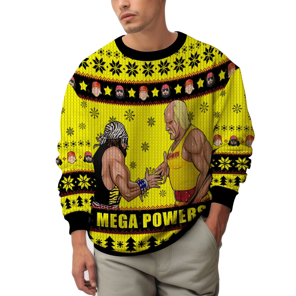 Mega Powers Macho Man and Hulk Hogan Ugly Sweater – Moonbestprint