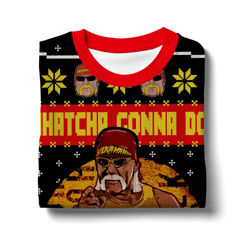 Whatcha Gonna Do Brother? Hulk Hogan Ugly Sweater – Moonbestprint