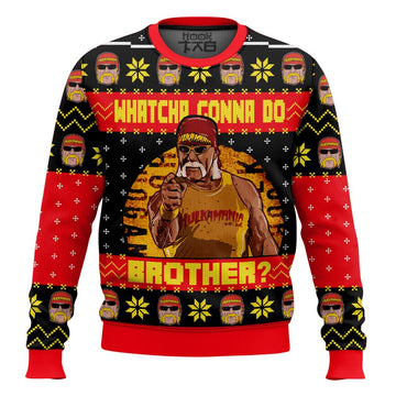 Whatcha Gonna Do Brother? Hulk Hogan Ugly Sweater – Moonbestprint
