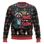 Be In Awe Of My Tism Rocket Raccoon Ugly Sweater – Moonbestprint
