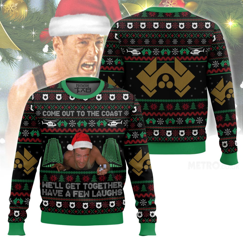 Come Out To The Coast We?ll Get Together Have A Few Laughs Die Hard Ugly Sweater – Moonbestprint