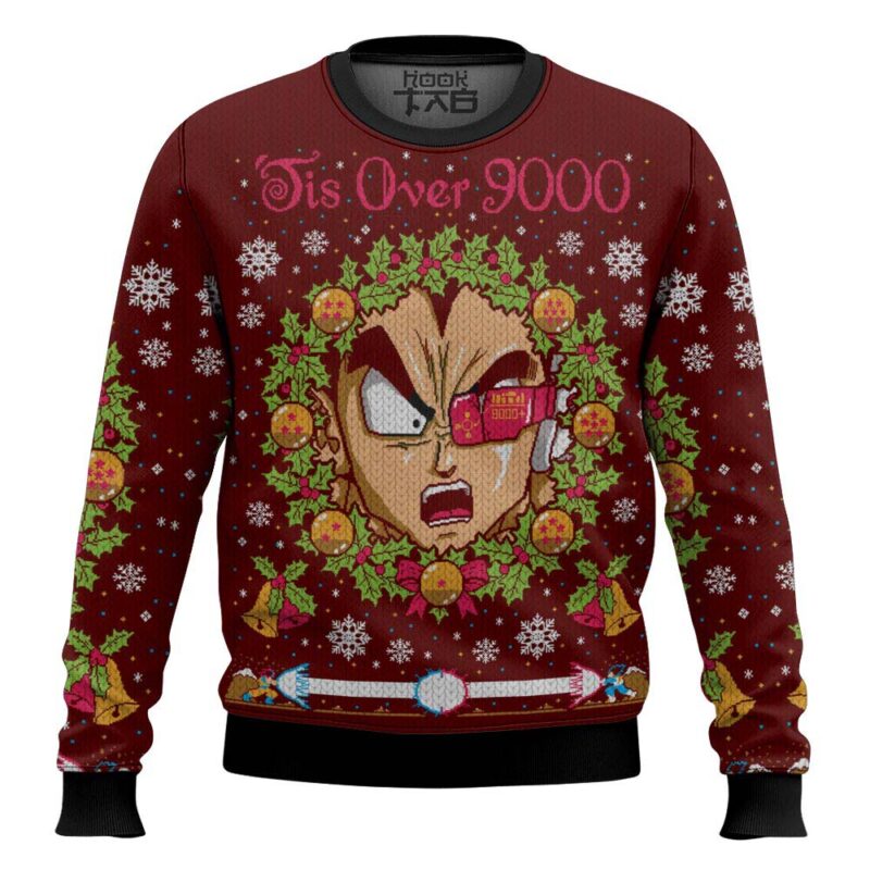It's Over 9000 Dragon Ball Z Ugly Sweater – Moonbestprint