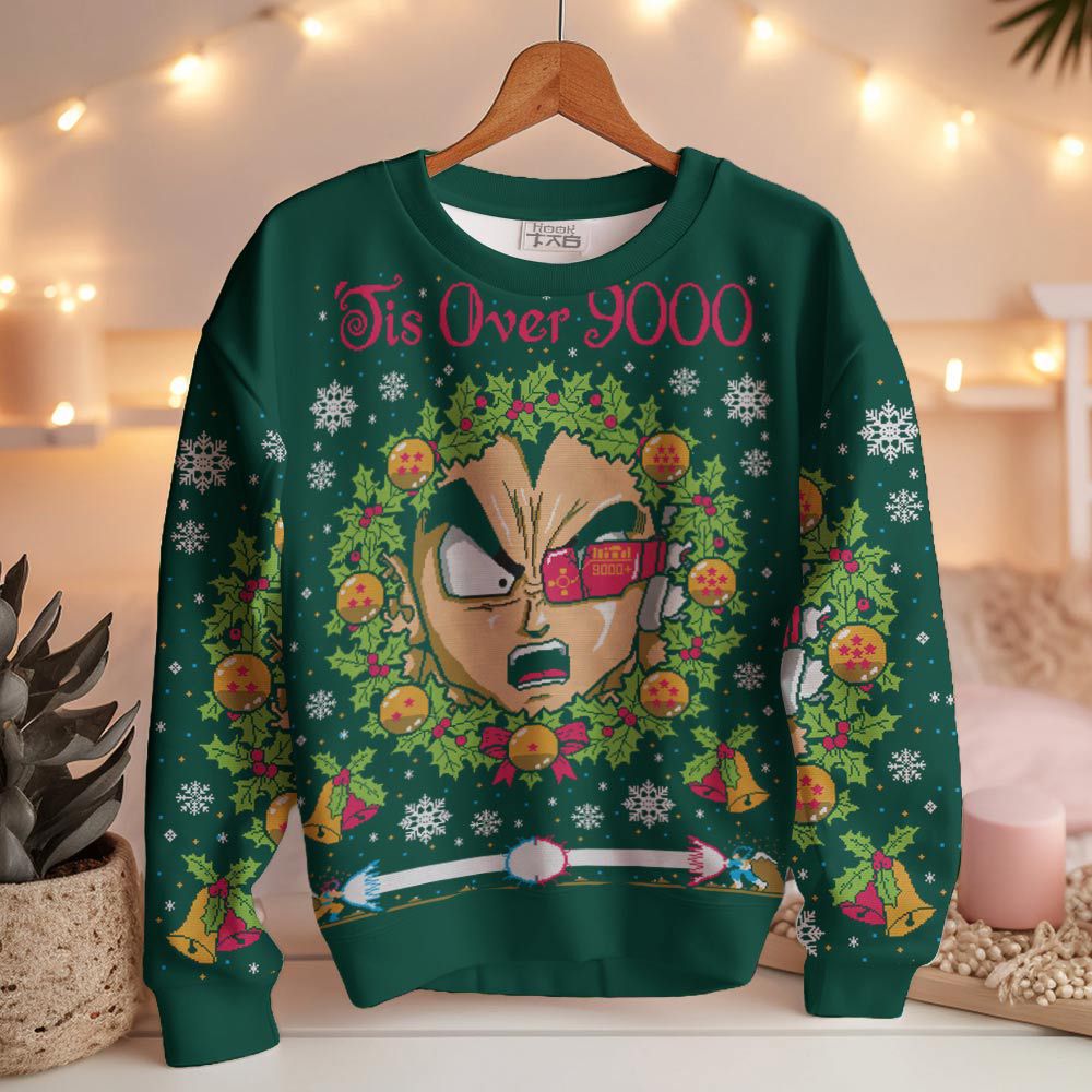 It's Over 9000 Dragon Ball Z Ugly Sweater – Moonbestprint