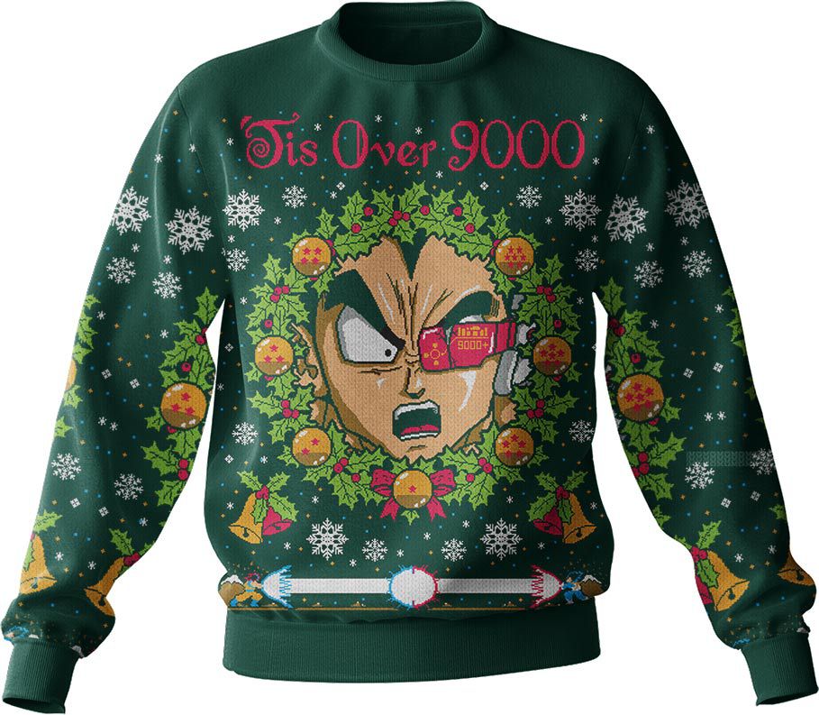 It's Over 9000 Dragon Ball Z Ugly Sweater – Moonbestprint