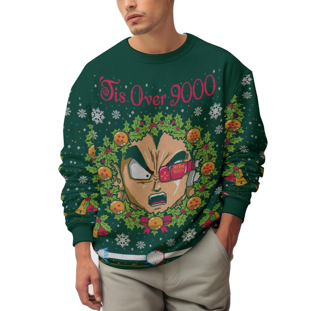 It's Over 9000 Dragon Ball Z Ugly Sweater – Moonbestprint