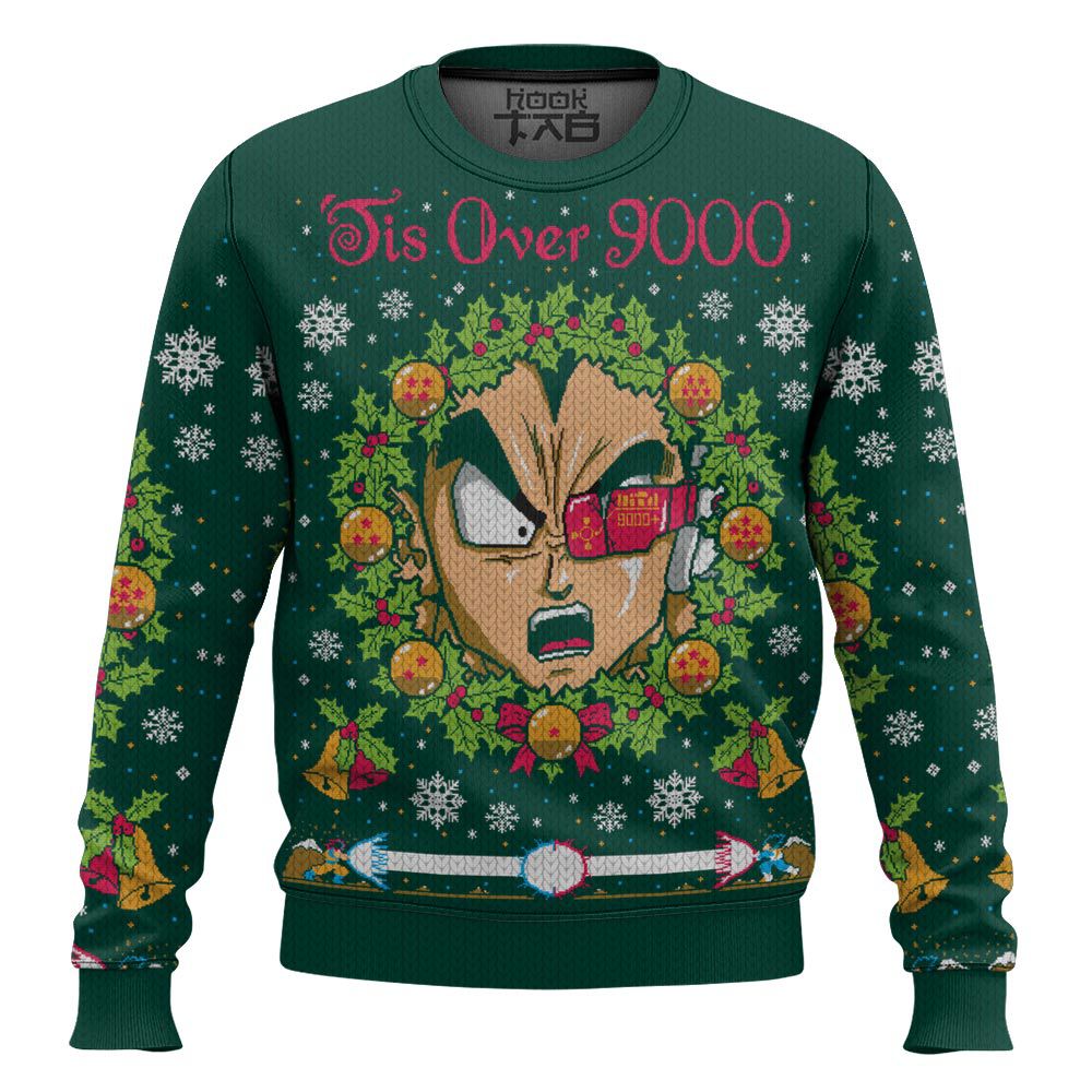 It's Over 9000 Dragon Ball Z Ugly Sweater – Moonbestprint
