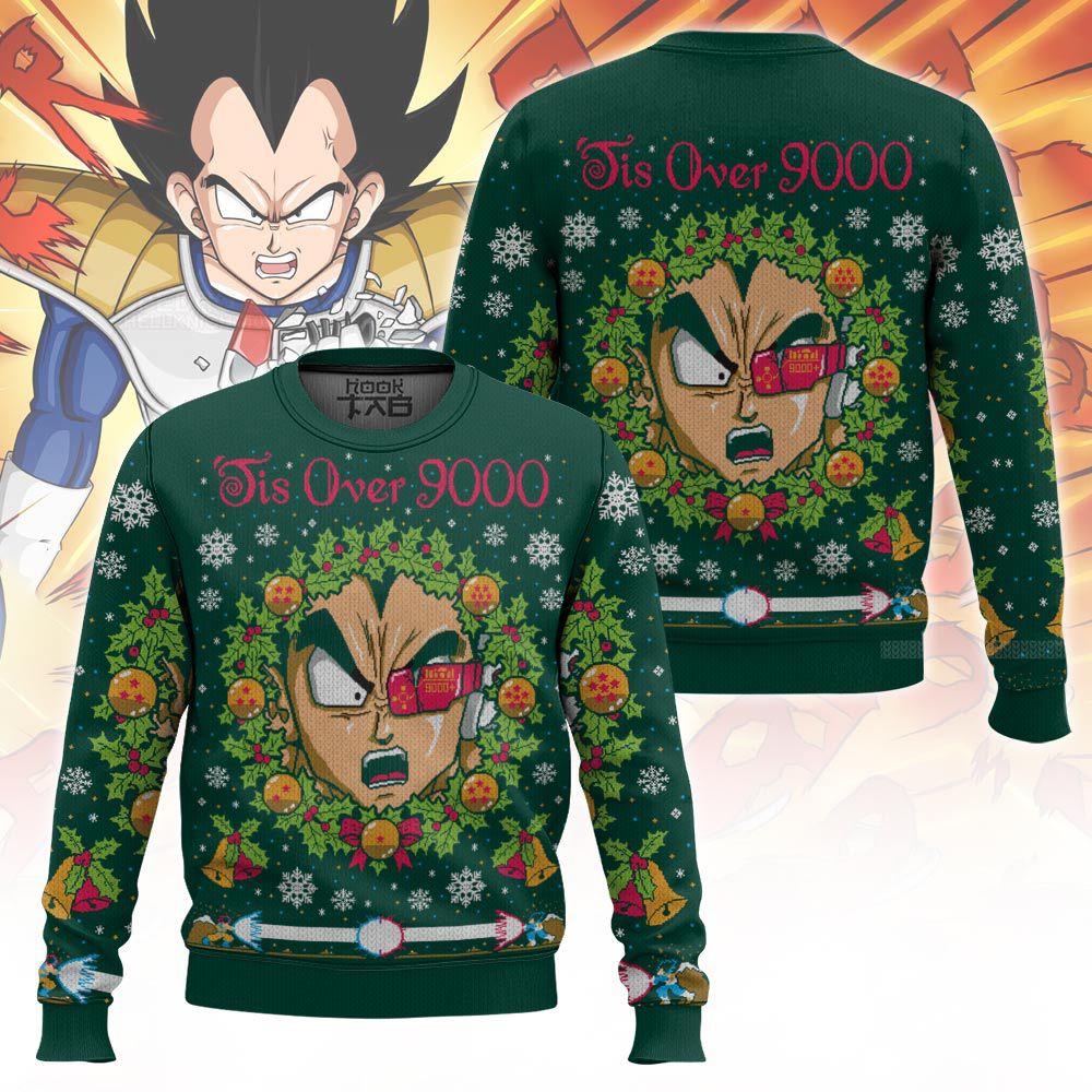 It's Over 9000 Dragon Ball Z Ugly Sweater – Moonbestprint