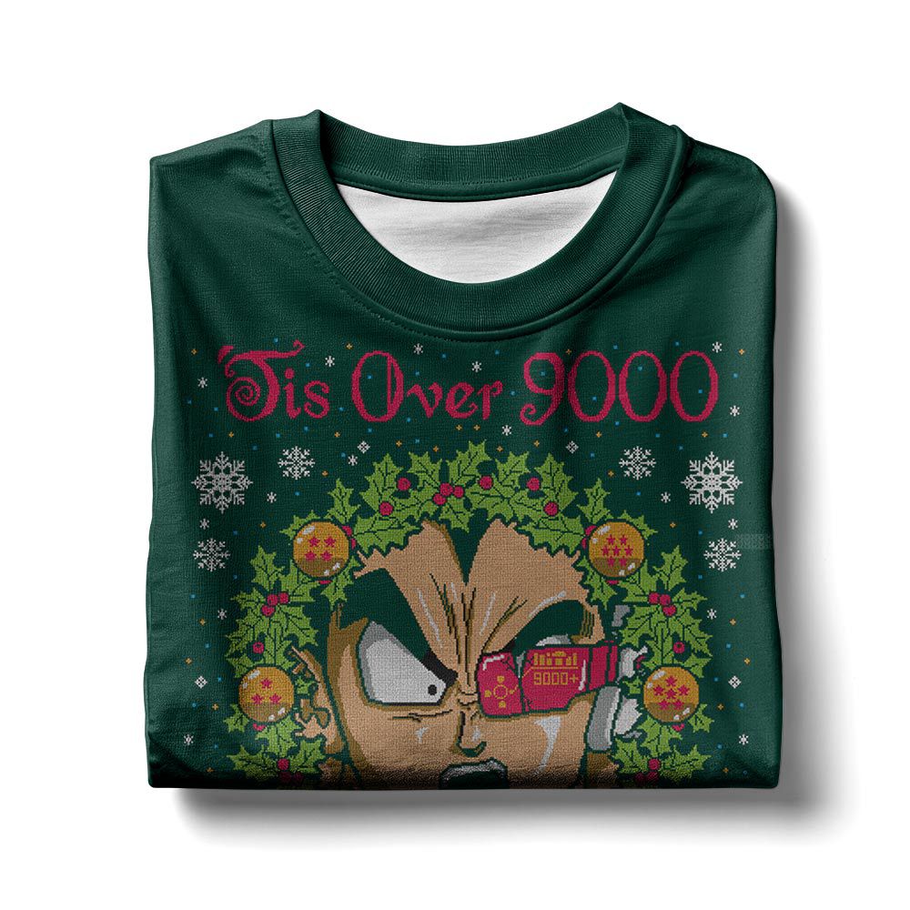 It's Over 9000 Dragon Ball Z Ugly Sweater – Moonbestprint