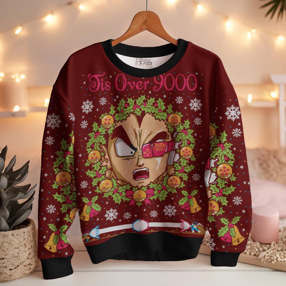It's Over 9000 Dragon Ball Z Ugly Sweater – Moonbestprint