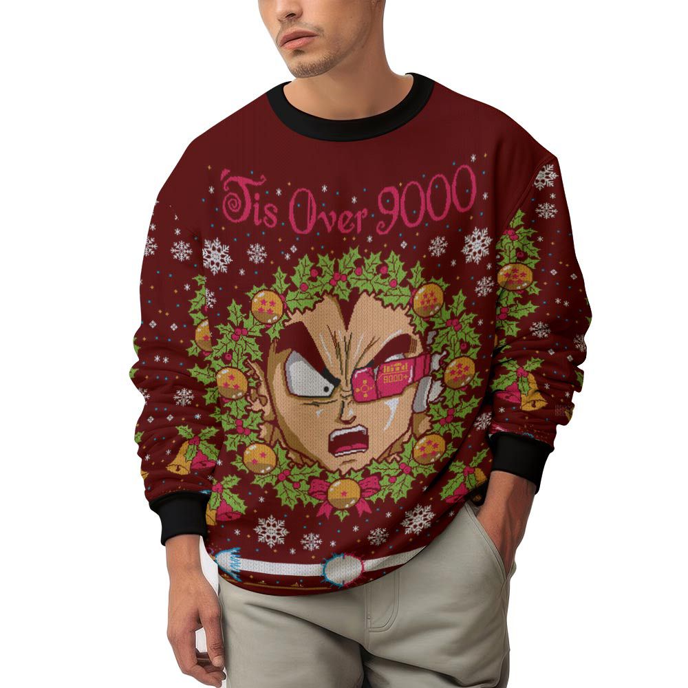It's Over 9000 Dragon Ball Z Ugly Sweater – Moonbestprint