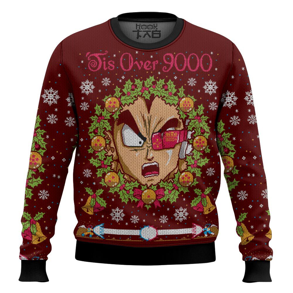 It's Over 9000 Dragon Ball Z Ugly Sweater – Moonbestprint
