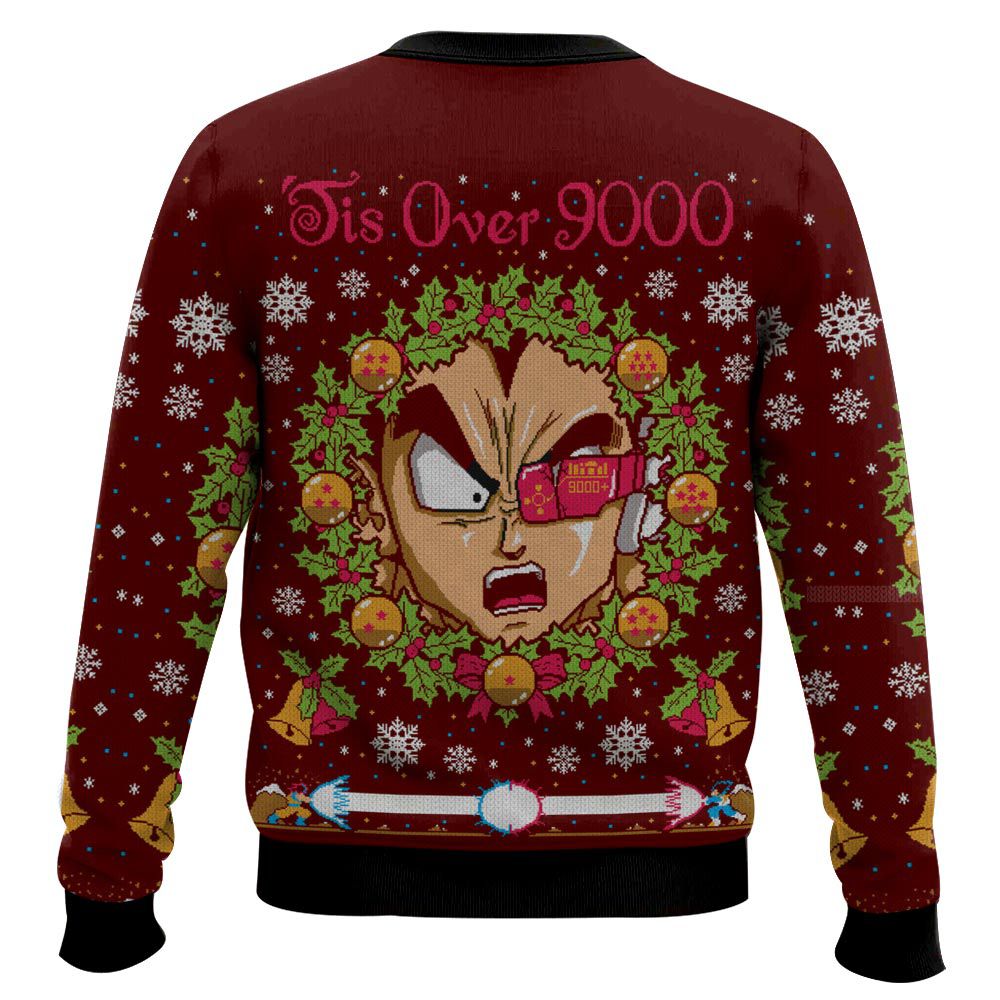 It's Over 9000 Dragon Ball Z Ugly Sweater – Moonbestprint