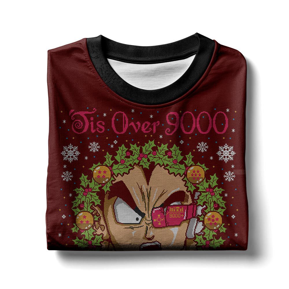 It's Over 9000 Dragon Ball Z Ugly Sweater – Moonbestprint