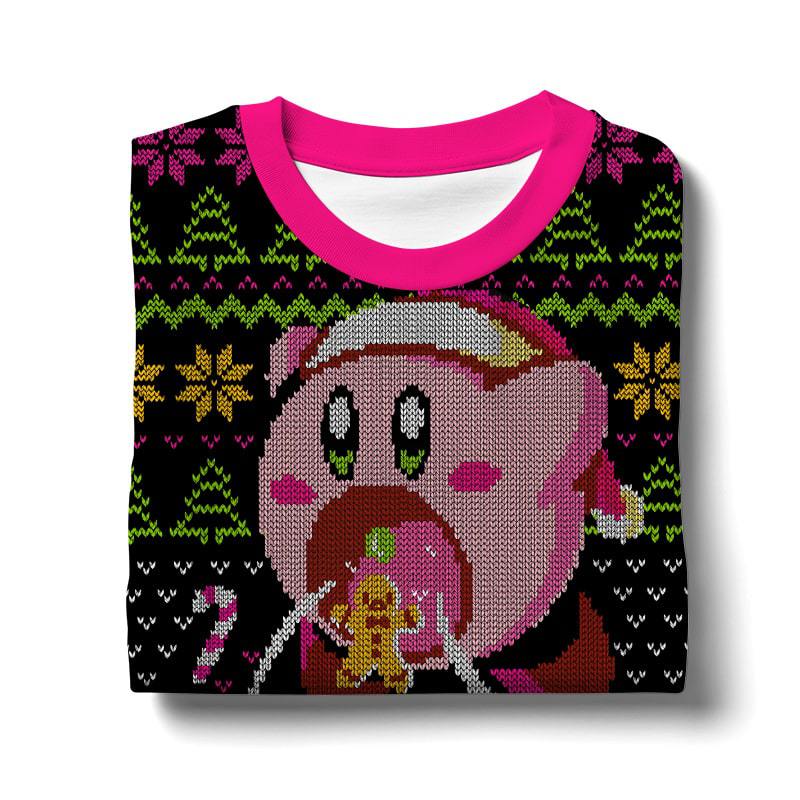 Cute Kirby Ugly Sweater – Moonbestprint