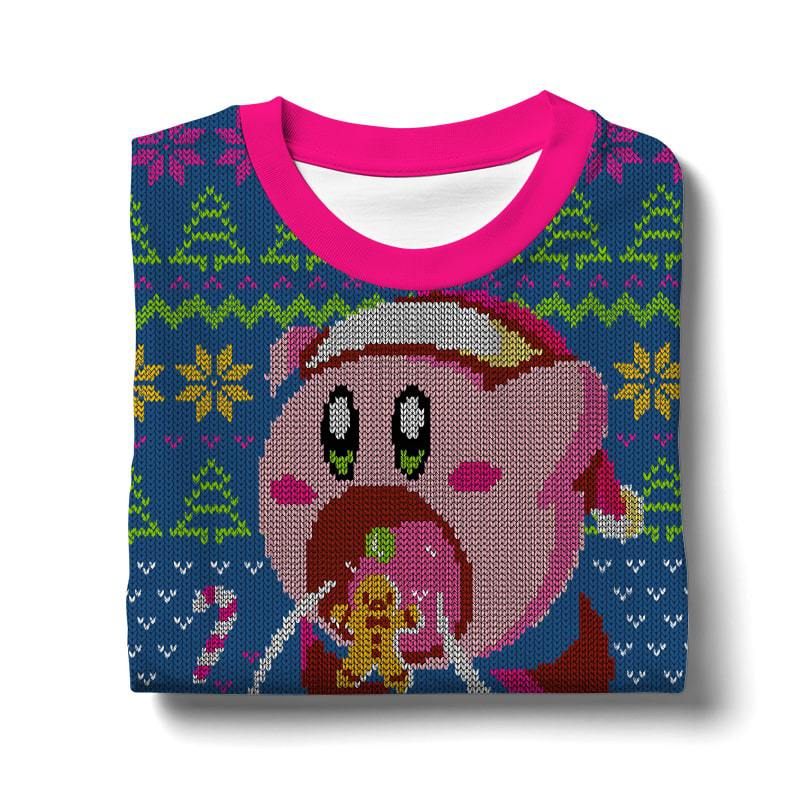 Cute Kirby Ugly Sweater – Moonbestprint