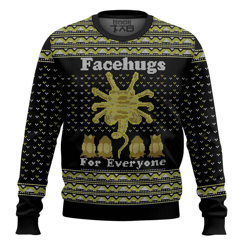 Face Hugs For Everyone Alien Ugly Sweater – Moonbestprint