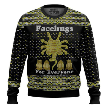 Face Hugs For Everyone Alien Ugly Sweater – Moonbestprint