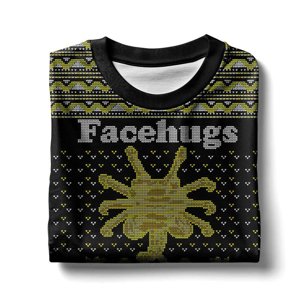 Face Hugs For Everyone Alien Ugly Sweater – Moonbestprint