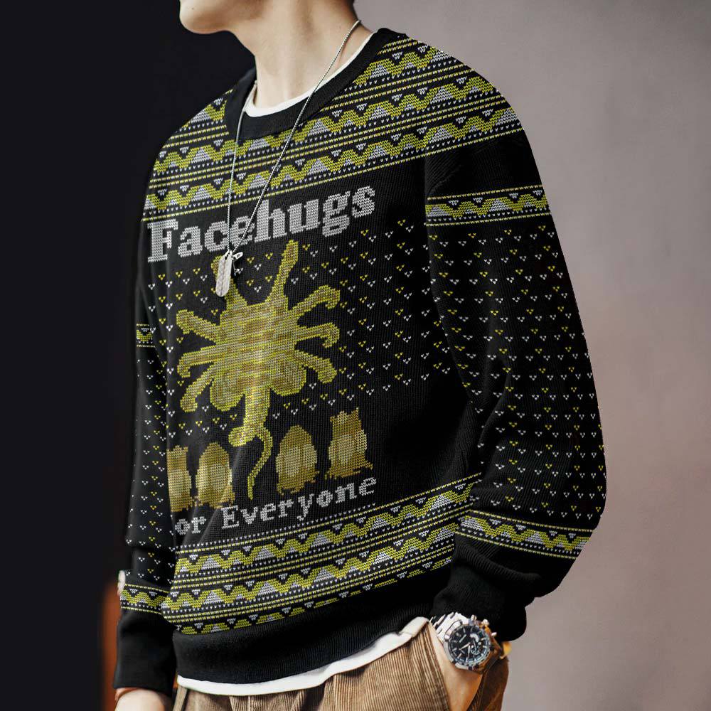 Face Hugs For Everyone Alien Ugly Sweater – Moonbestprint