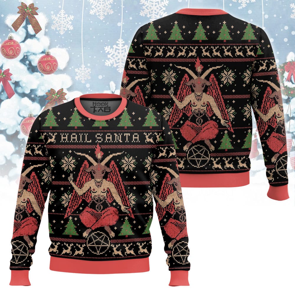 Hail Santa Satan Claus Ugly Sweater – Moonbestprint