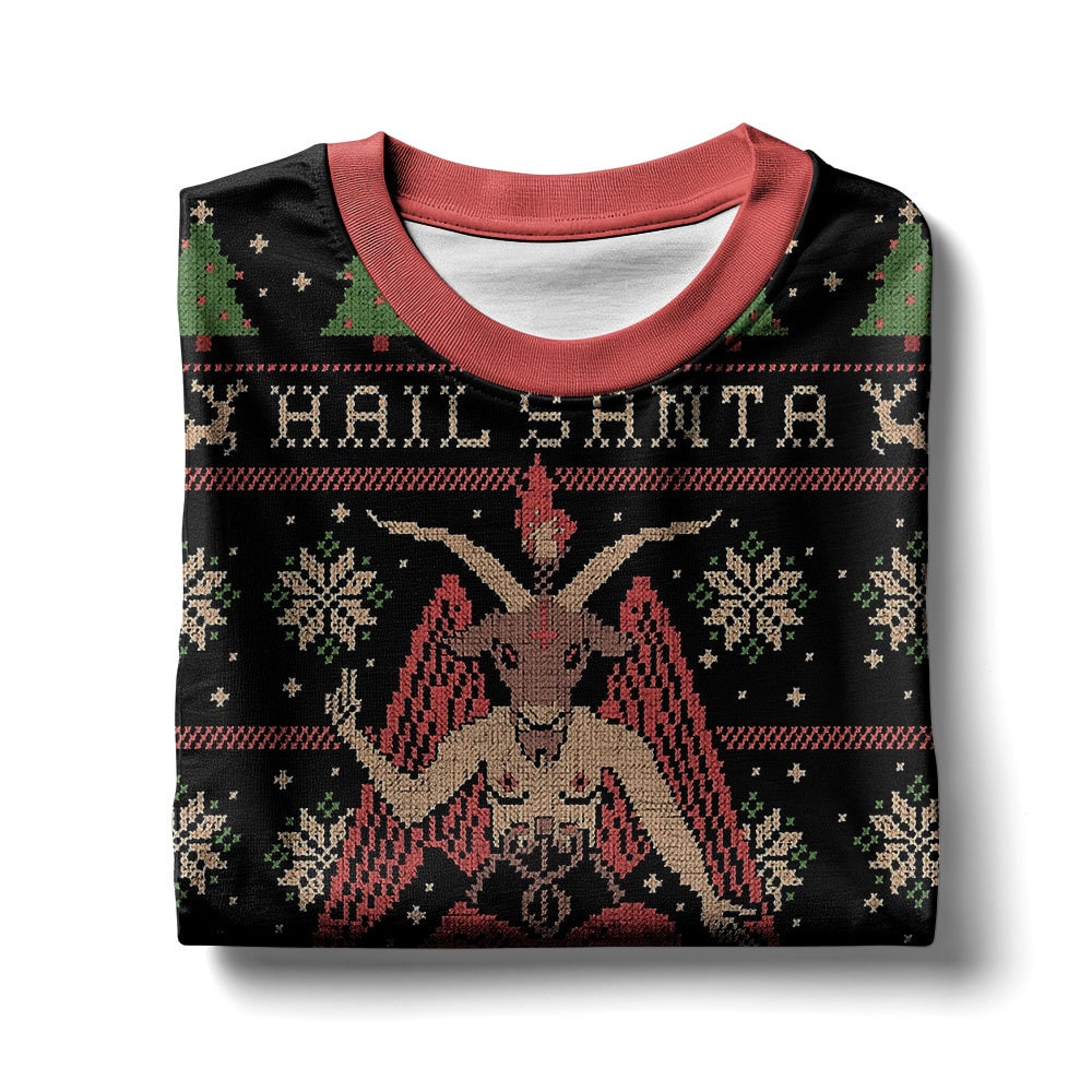 Hail Santa Satan Claus Ugly Sweater – Moonbestprint