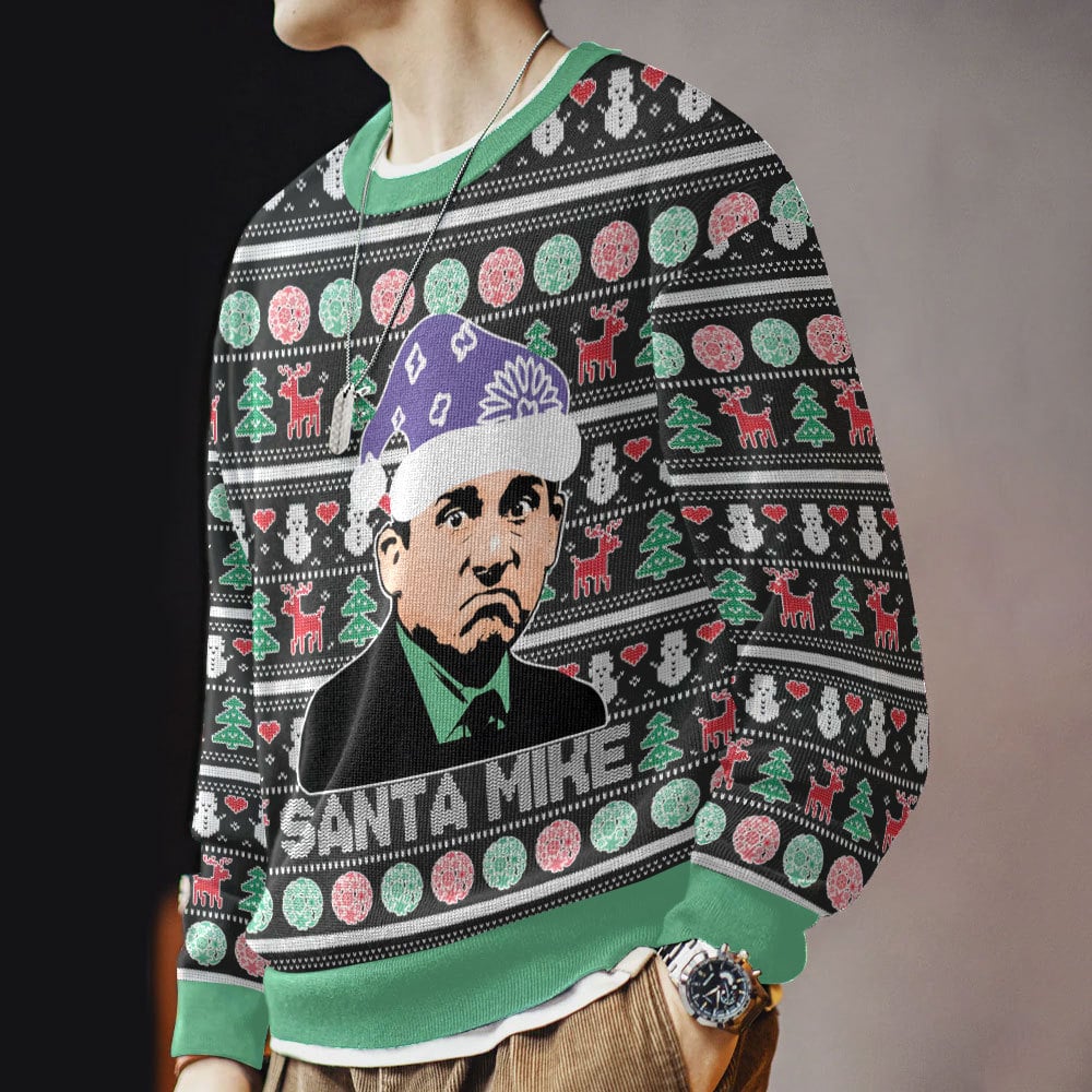 Santa Mike Michael Scott The Office Ugly Sweater – Moonbestprint