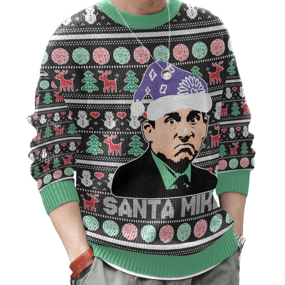 Santa Mike Michael Scott The Office Ugly Sweater – Moonbestprint