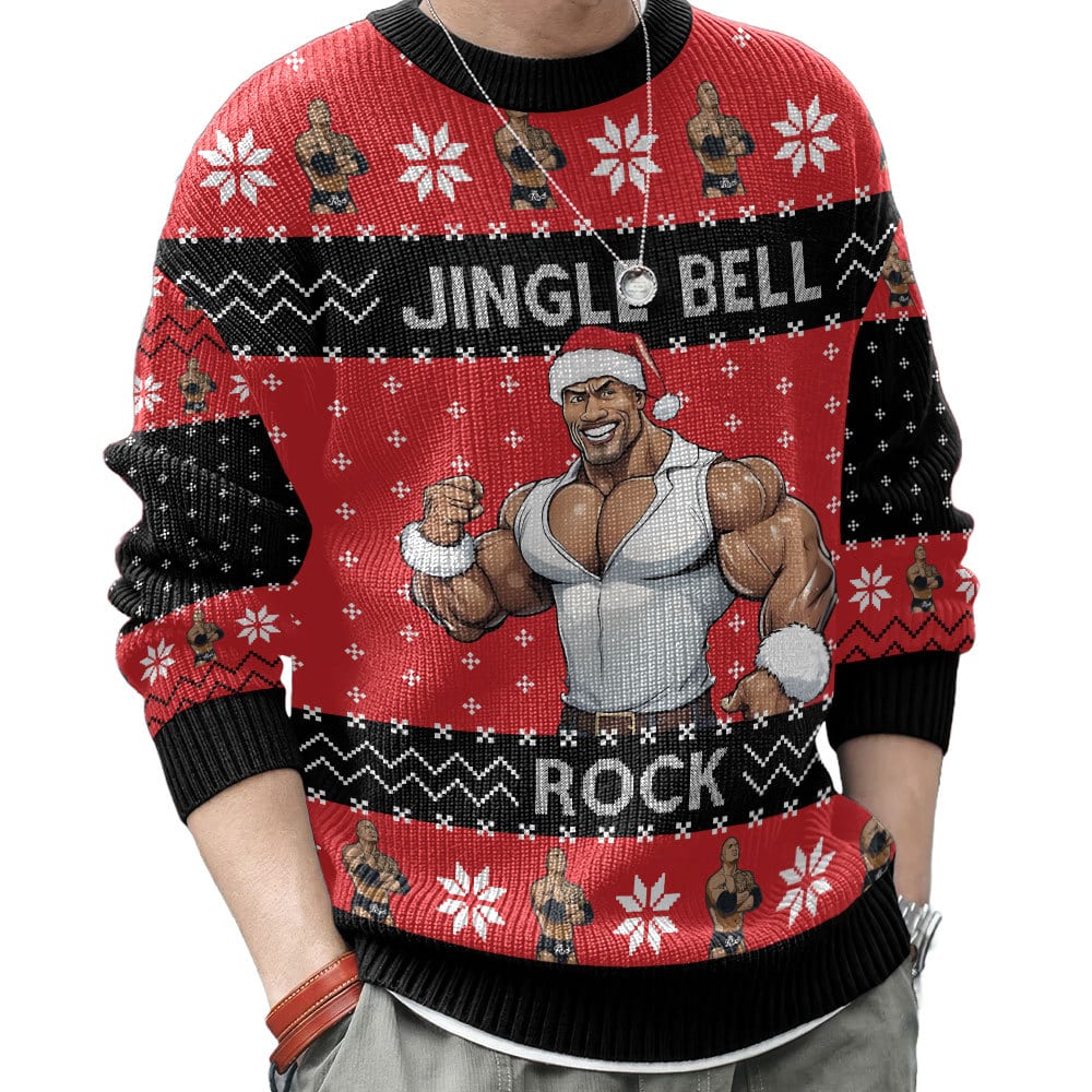 Jingle Bell Rock The Rock Ugly Sweater – Moonbestprint