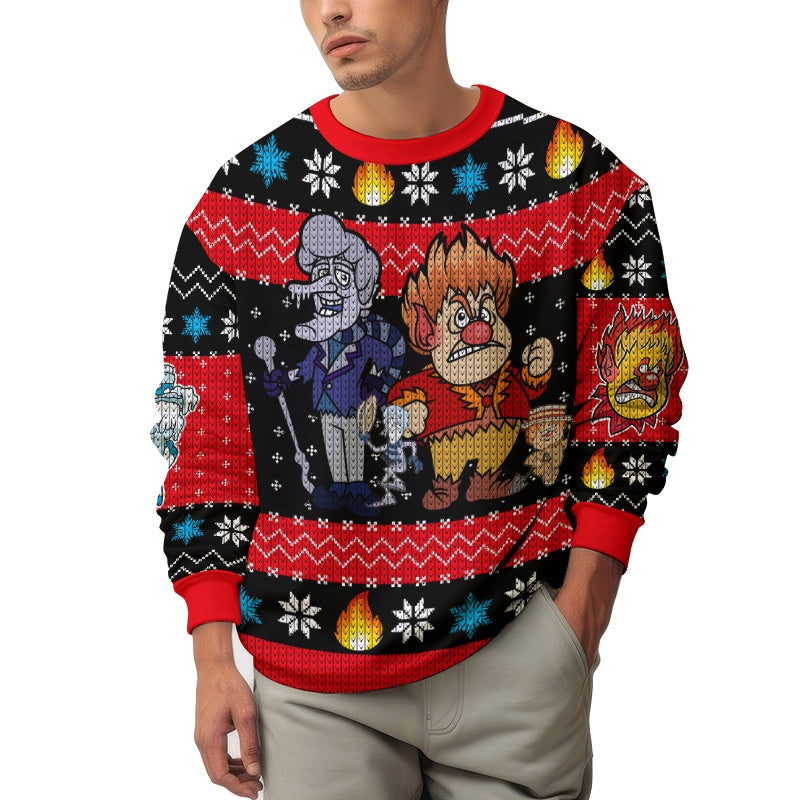 Heat Miser Snow Miser - The Year Without Santa Claus Ugly Sweater – Moonbestprint