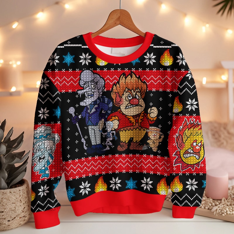Heat Miser Snow Miser - The Year Without Santa Claus Ugly Sweater – Moonbestprint