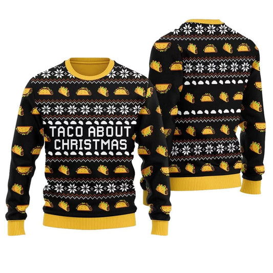 Taco About Christmas Ugly Christmas Sweater - Moonbestprint