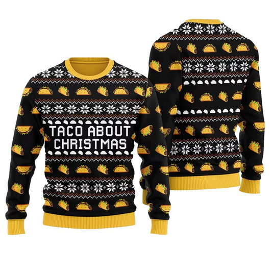 Taco About Christmas Ugly Christmas Sweater - Moonbestprint
