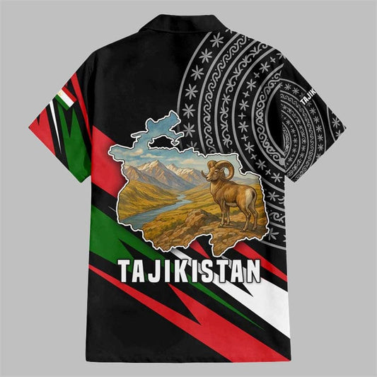 Tajikistan Marco Polo Sheep Hawaiian Shirt - Moonbestprint