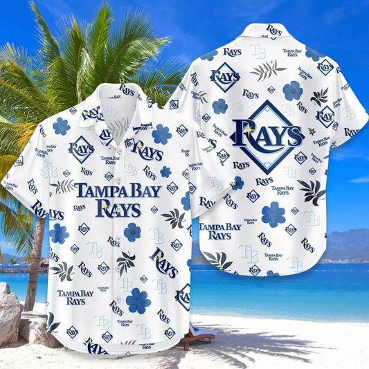 Tampa Bay Baseball Team Rayss Hawaiian Button Down Shirt, MLB Hawaiian Shirt Moonbestprint