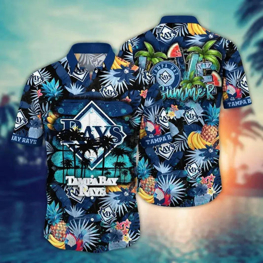 Tampa Bay Baseball Team Rayss Hawaiian Shirt, MLB Hawaiian Shirt Moonbestprint