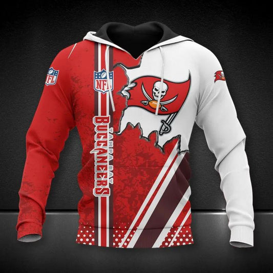 Tampa Bay Buccaneers All Over Print 3D Hoodie, NFL Hoodie Moonbestprint