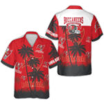Tampa Bay Buccaneers Established 1976 Helmet And Palm Trees Hawaiian Shirt – Moonbestprint