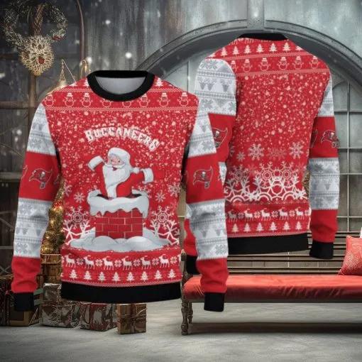 Tampa Bay Buccaneers Santa Christmas Sweater, NFL Chritsmas Sweater Moonbestprint
