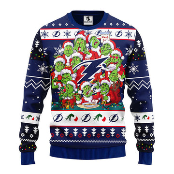 Tampa Bay Lightning 12 Grinch Xmas Day Ugly Christmas Sweater Moonbestprint