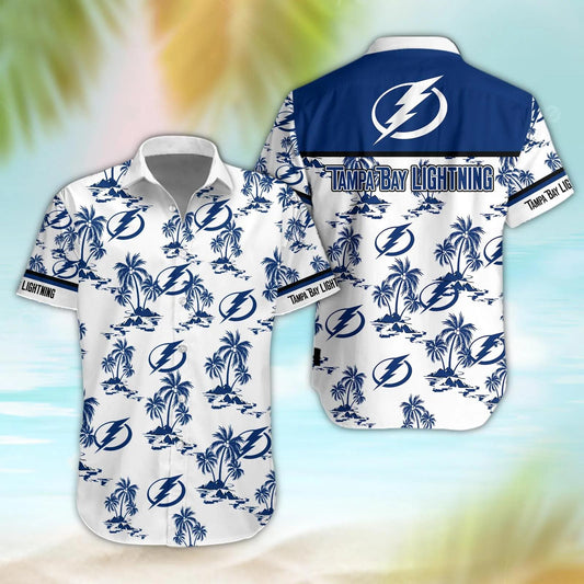 Tampa Bay Lightning Aloha Shirt, NHL Hawaiian Shirt Moonbestprint