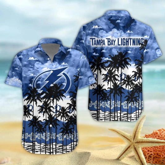 Tampa Bay Lightning Hawaiian Shirt, NHL Hawaiian Shirt Moonbestprint