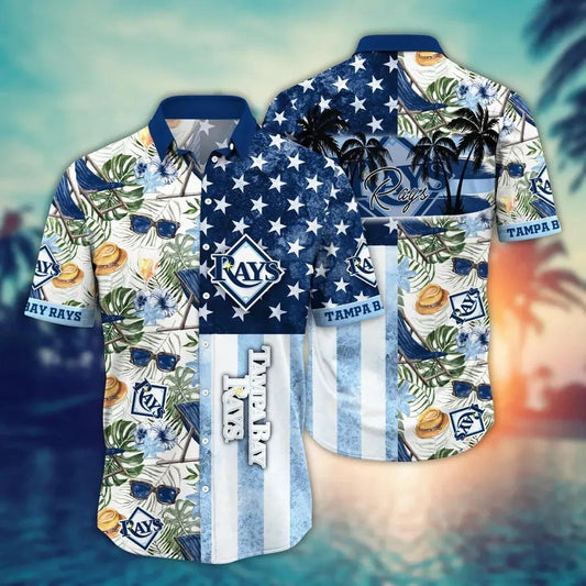 Tampa Bay Rays MLB Flower Aloha Hawaiian Shirt 12, MLB Hawaiian Shirt Moonbestprint