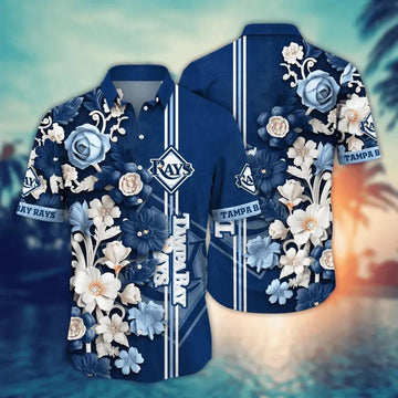 Tampa Bay Rays MLB Flower Aloha Hawaiian Shirt 18, MLB Hawaiian Shirt Moonbestprint