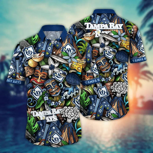 Tampa Bay Rays MLB Flower Aloha Hawaiian Shirt 4, MLB Hawaiian Shirt Moonbestprint